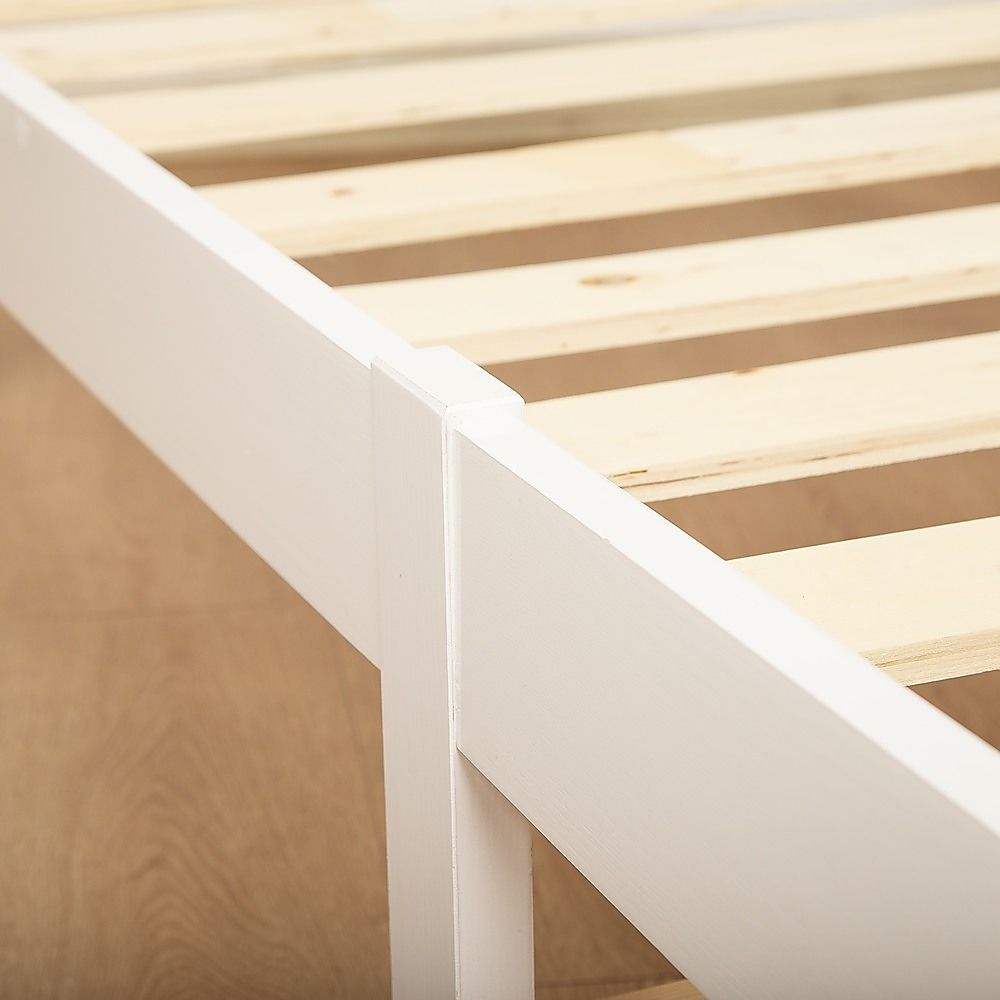 Vietri Single Bed Frame, Natural
