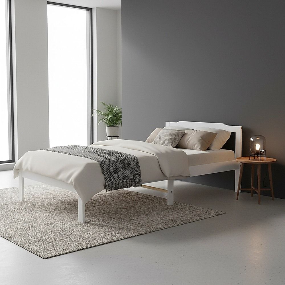 Vietri Single Bed Frame, Natural