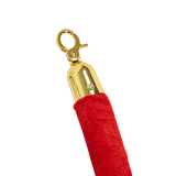 Gold crowd control queue barrier set with velvet ropes, view 10