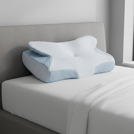 Soft Cervical Memory Foam Ergonomic Pillow — Neck Pain Relief, Spine Alignment — Allure Home Collections