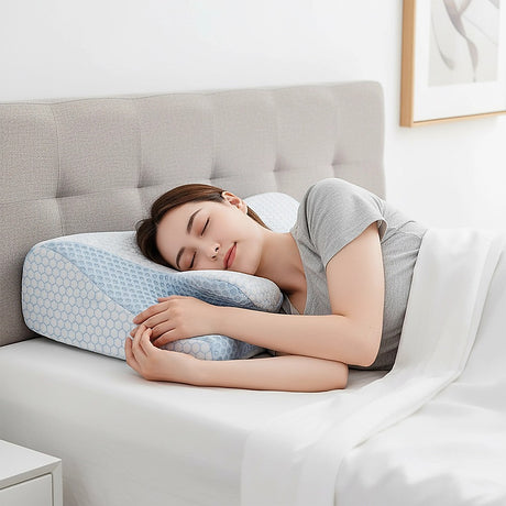 Soft Cervical Memory Foam Ergonomic Pillow — Neck Pain Relief, Spine Alignment — Allure Home Collections