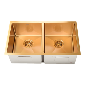 Handmade stainless steel kitchen and laundry sink 775x450mm