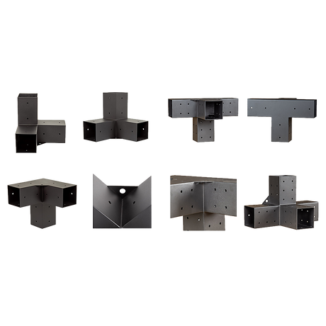 Hexagon head lag screws supplied for fastening the brackets to timber