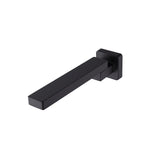 Matte black wall-mounted swivel bath spout
