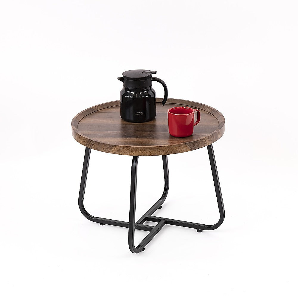 Elegant Round Coffee Table — Multifunctional with Smooth Waterproof Top — Allure Home Collections
