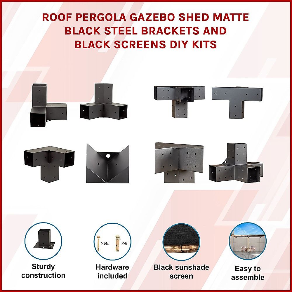 Wall mount bracket fixing a pergola beam to the exterior wall of a house