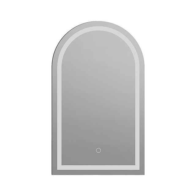 Arched LED Wall Mirror Bathroom Mirrors Makeup Anti-fog 600mm x 1000mm