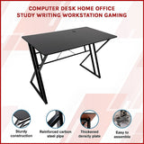 Lyneham black computer desk in a home office