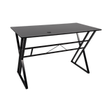Lyneham black computer desk in a home office