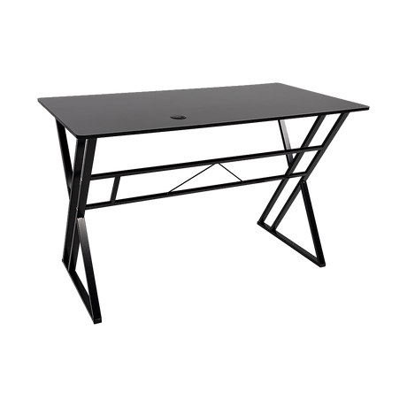 Lyneham black computer desk in a home office
