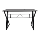 Lyneham black computer desk in a home office