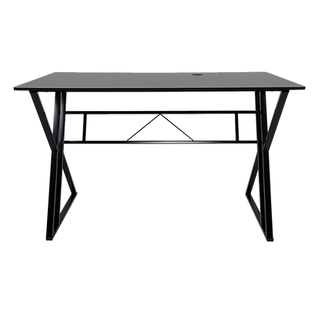 Lyneham black computer desk in a home office