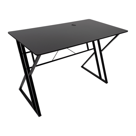 Lyneham black computer desk in a home office