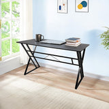 Lyneham black computer desk in a home office