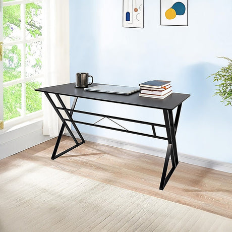 Lyneham black computer desk in a home office