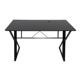 Lyneham black computer desk in a home office