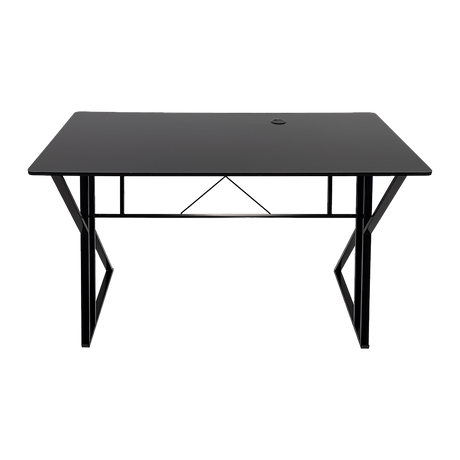 Lyneham black computer desk in a home office