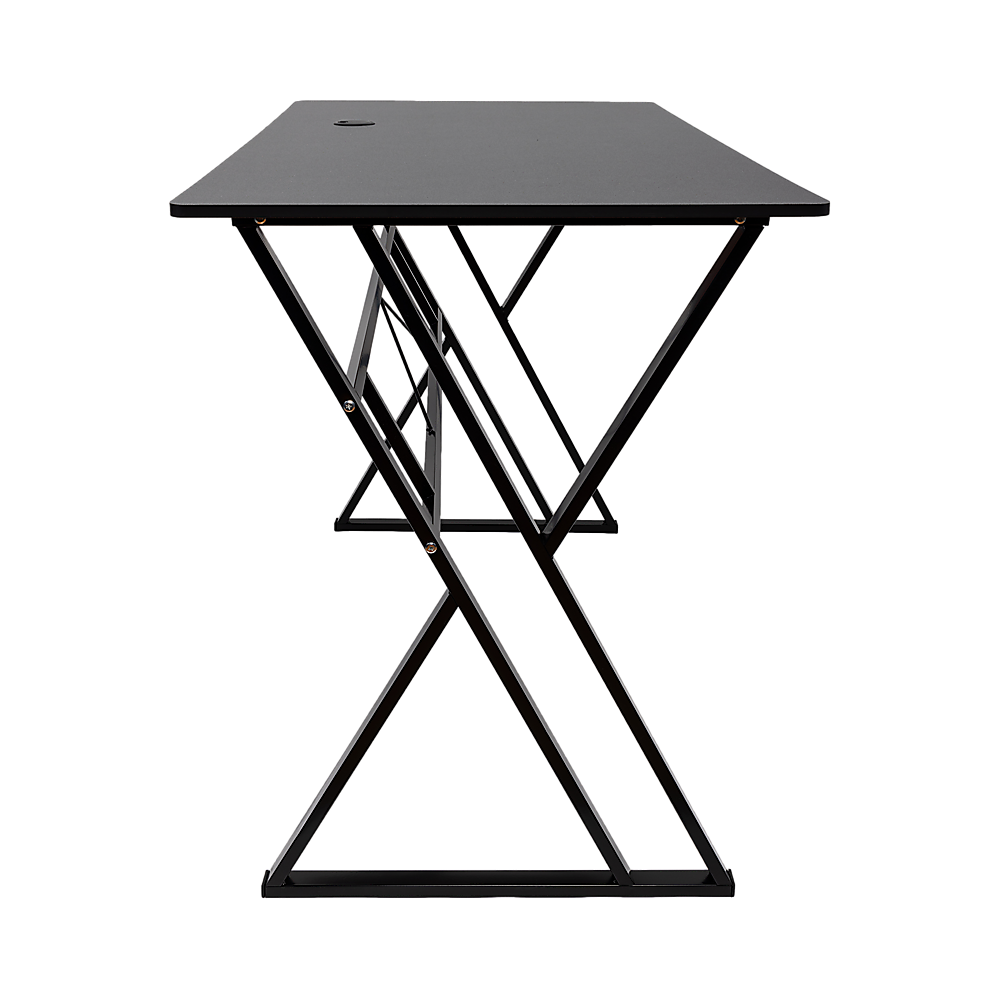 Lyneham black computer desk in a home office