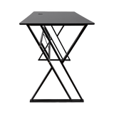 Lyneham black computer desk in a home office