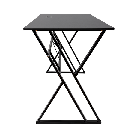 Lyneham black computer desk in a home office