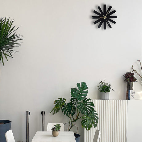 Modern Ribbon Wall Clock — 30cm Stainless Steel — Allure Home Collections