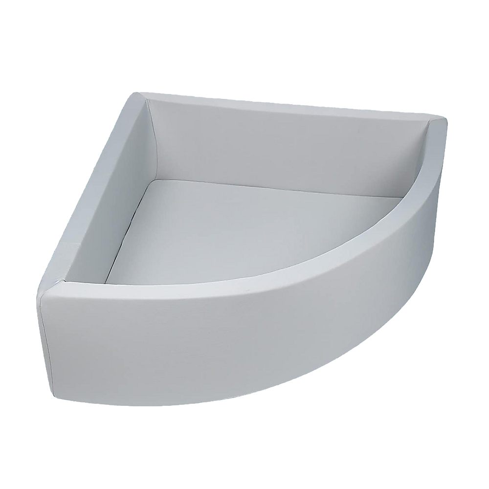 Grey corner ball pit playpen for babies