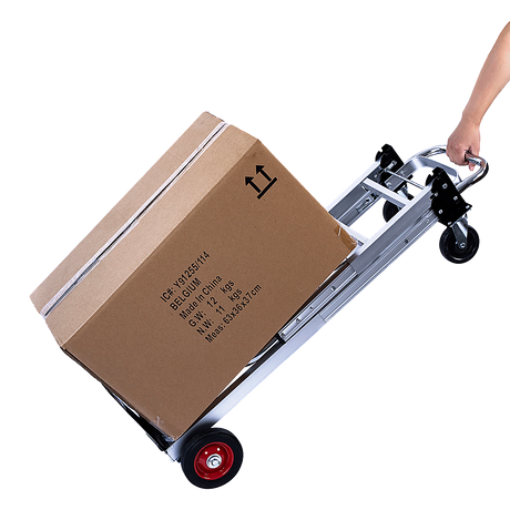 2 in 1 Folding Hand Truck Trolley 180kg Aluminium