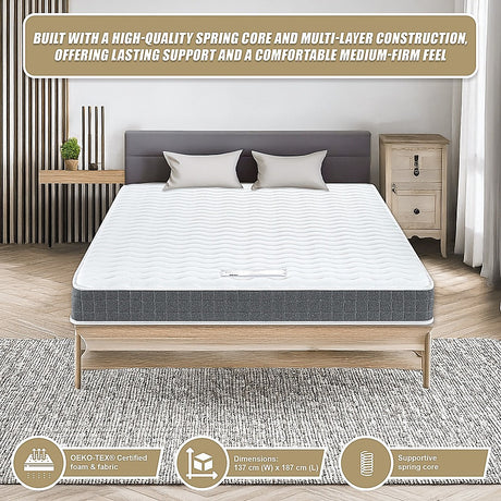 Medium Firm Innerspring Mattress, 15cm Double