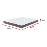 Medium firm innerspring mattress, 15cm king