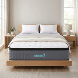 Euro top pocket spring mattress, 33cm queen