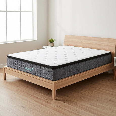 Euro top pocket spring mattress with CertiPUR-US foam, 33cm King