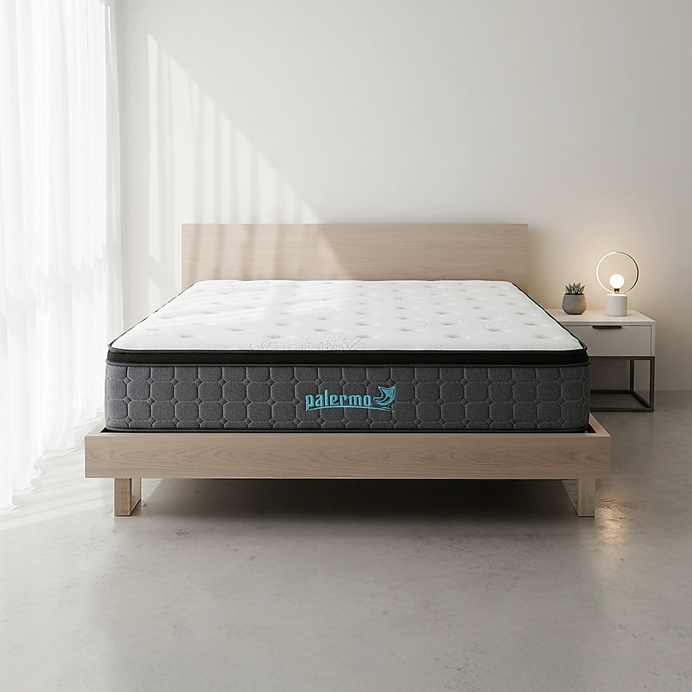 Euro top pocket spring mattress with CertiPUR-US foam, 33cm King