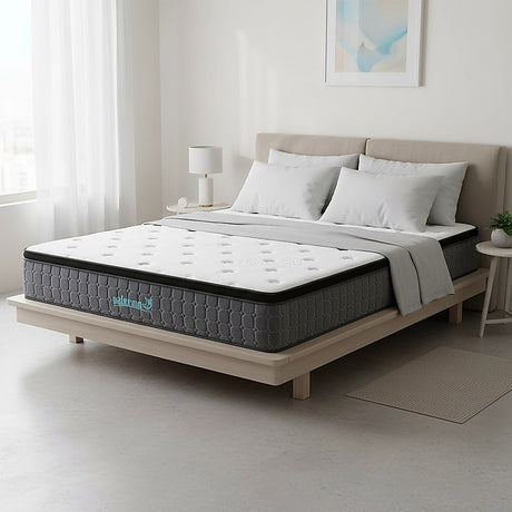 Euro top pocket spring mattress with CertiPUR-US foam, 33cm King