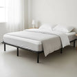 Procida Black Double bed frame in a modern bedroom