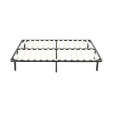 Double metal bed frame side profile showing 30cm low-profile height — Allure Home Collections