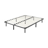 Double metal bed frame styled in contemporary bedroom — Allure Home Collections