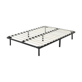 Allure queen metal bed frame styled in contemporary bedroom — Allure Home Collections