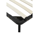 Allure queen metal bed frame from foot end showing 153cm width — Allure Home Collections