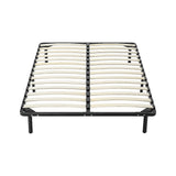 Allure queen metal bed frame showing 25cm leg and crossbar construction — Allure Home Collections