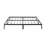 Double full metal bed frame side profile showing 29cm height — Allure Home Collections