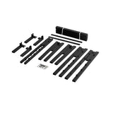 Double full metal bed frame from foot end showing 137cm width — Allure Home Collections