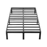 King single full metal bed frame base in black — for Australian mattress — Allure Home Collections
