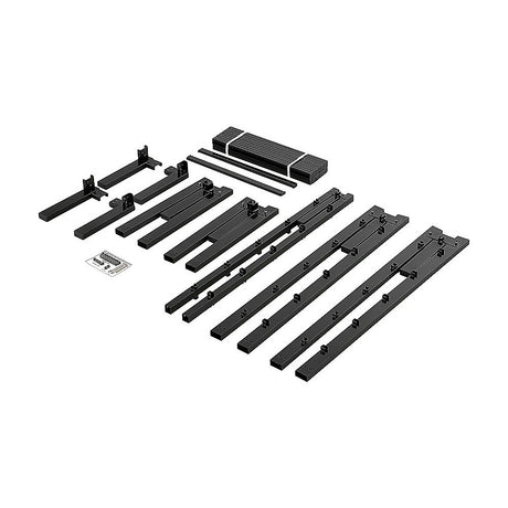 King single full metal bed frame assembly components — Allure Home Collections