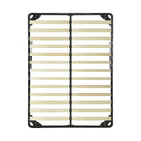 Double gas lift platform showing flexible wooden slats — Allure Home Collections