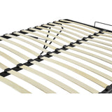Queen gas lift bed frame showing 300kg capacity steel construction — Allure Home Collections