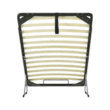 Single gas lift platform showing flexible wooden slats — Allure Home Collections