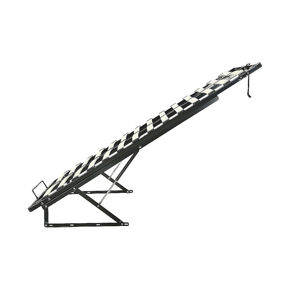 Gas lift bed mechanism showing hardware and assembly components — Allure Home Collections