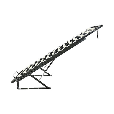 Gas lift bed mechanism showing hardware and assembly components — Allure Home Collections