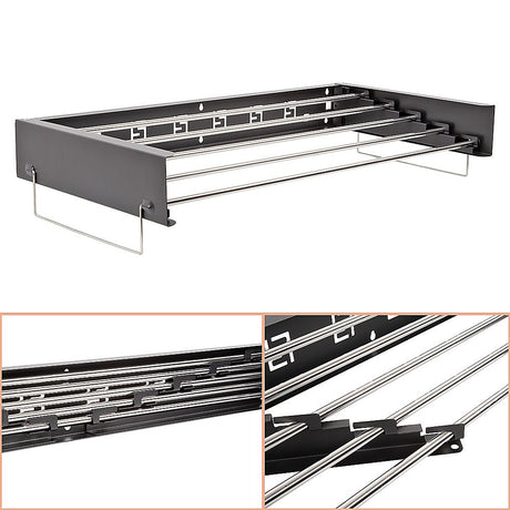 Collapsible Wall-Mounted Laundry Drying Rack