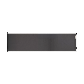 Retractable mesh baby safety gate in black